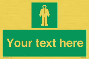 Custom sign safe condition Survival clothing